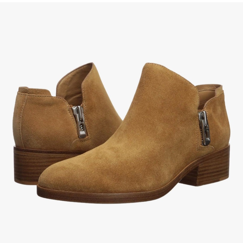 Phillip Lim Tan/beige Suede Ankle zip Boots size 36/us6 new